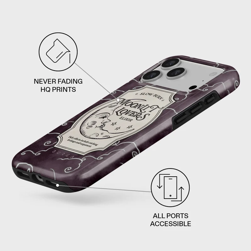 Burga iPhone 17 Pro Max Moonlit Lovers Burga iPhone 17 Pro Max Moonlit Lovers Premium Case Compatible with Hybrid Dual-Layer Hard Shell + Silicone Protection - Scratch-Resistant Shockproof Mobile Cover  | Best Price UAE